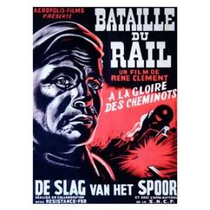  Retro Movie Prints Bataille Du Rail   French Print 