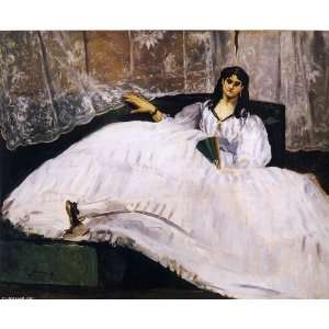     Edouard Manet   32 x 26 inches   Baudelaires Mistress, Reclining