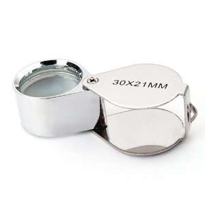  30x21x17mm Jewellery Loupe Watch Magnifier Pocket Glass 