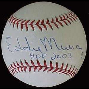  Eddie Murray Signed Baseball   Hof 2003 Gai Global Sports 