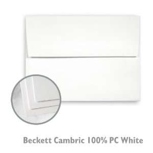  Beckett Cambric 100% PC White Envelope   250/Box Office 