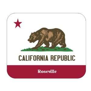  US State Flag   Roseville, California (CA) Mouse Pad 