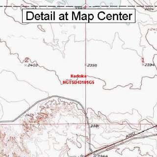   Topographic Quadrangle Map   Kadoka, South Dakota (Folded/Waterproof