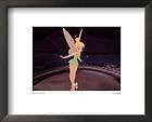 Rare Framed Matted Preening Pixie Tinkerbell Print NICE  