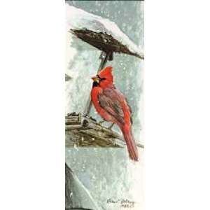  Robert Bateman   At the Feeder Cardinal Artists Proof 