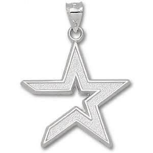 Houston Astros Sterling Silver Star Giant 1 1/4 Pendant  