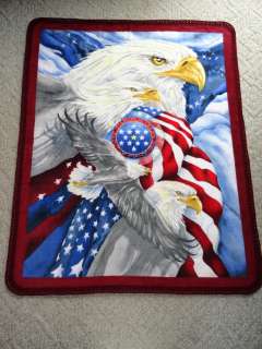   panel blanket is department of the america seal and freedom eagle