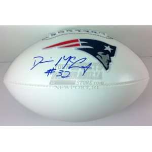 Devin McCourty Signed Football   White   Autographed Footballs  