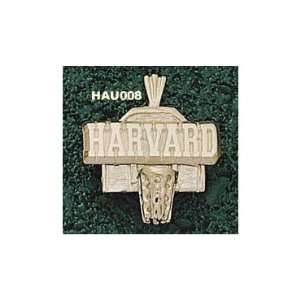  Harvard 5/8in Basketball Pendant 10kt Yellow Gold Jewelry