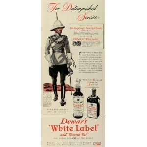  1942 Ad Dewars White Label Victoria Vat Scotch Whisky King 