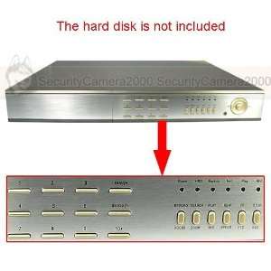  8ch video 4ch audio real time h.264 dvr recorder with 