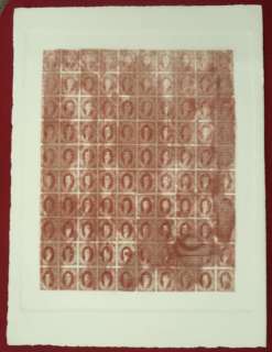 Rivadavia Stamps Pet #11 Sheet x 100 Reprinted Paley With Original Wad 