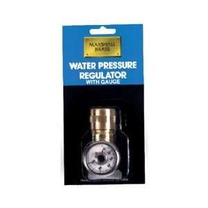  Water Pressure Regulator w/Gauge by Marshall Brass