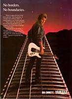 Rik Emmett Photo Yamaha RGX Electric Guitar print ad  