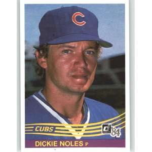  1984 Donruss #266 Dickie Noles   Chicago Cubs (Baseball 