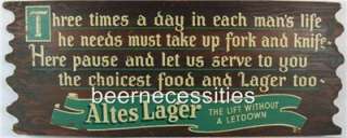   GREEN BOTTLE WOOD BEER SIGN #3 DETROIT MICHIGAN MICH MI TIVOLI  