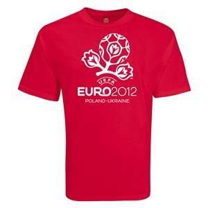  hidden Euro 2012 Official Crest T Shirt (Red) Sports 