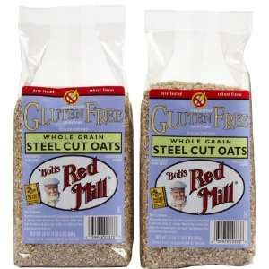 Bobs Red Mill Gluten Free Whole Grain Steel Cut Oats, 24 oz, 2 pk 