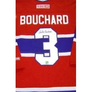 Butch Bouchard Autographed Hockey Jersey (Montreal 