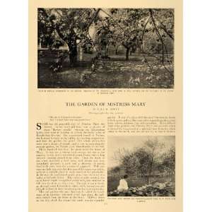 1907 Article Garden Mistress Mary Ella M. Boult Flowers   Original 