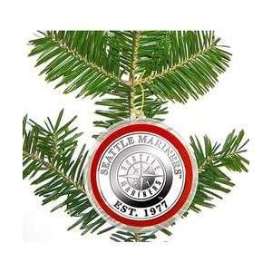   Seattle Mariners Set of 3 Silver Coin Ornaments