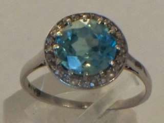 ART DECO PLATINUM DIAMOND BLUE STONE CLUSTER RING  