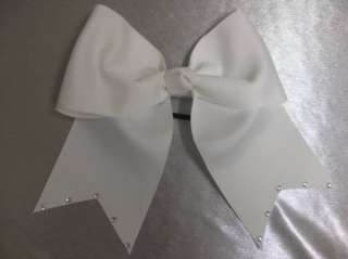 cheer bow w rhinestones yes middle knot $ 6 50