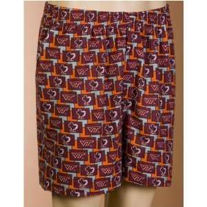   Hokies NCAA Mens Pattern 2 Boxer Shorts (X Large)