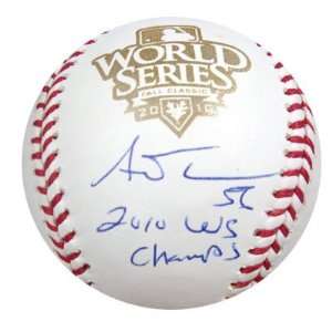  Andres Torres Autographed 2010 World Series Baseball 2010 