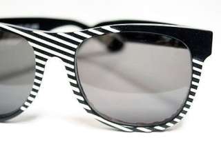 RetroSuperFuture Super Basic Sunglasses WAYFARER Black White Stripes 