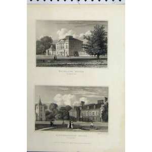  1831 View Buckland House Aldermanston Berkshire Print 