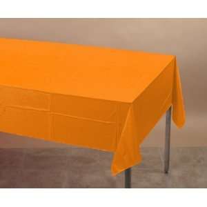  Sunkissed Orange Paper Banquet Table Covers   24 Count 