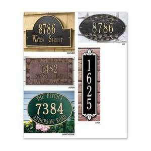  Personalized Address Plaque   Arch Lawn Marker Patio 