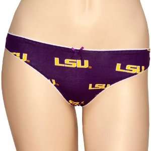  LSU Tigers Ladies Purple Tandem Thong
