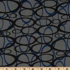  60 Wide Stretch Jersey ITY Knit Camilla Grey/Blue Fabric 