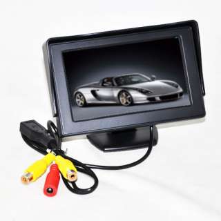 New Car Foldable Reverse Backup Camera 640x480 Color 4.3 LCD Monitor 