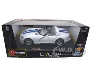 DODGE VIPER RT/10 WHITE 124 DIECAST MODEL CAR  