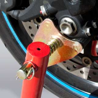  Rear Wheel Lift Motorcycle Stands Swingarm Paddock Spool Hook Red NEW