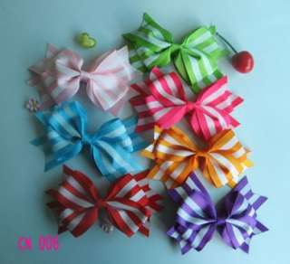   50 clips 4 inch Girl Costume Boutique Large Hair Bows Clip for gift