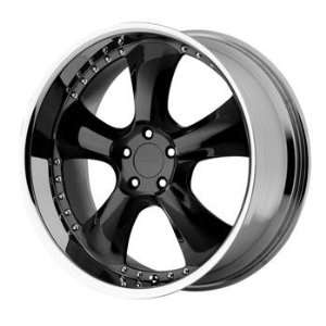KMC KM131 22x9.5 Black Wheel / Rim 6x5.5 with a 12mm Offset and a 106 