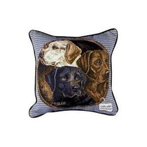 Labrador Retriever Dogs Animal Decorative Throw Pillow 17 x 17 