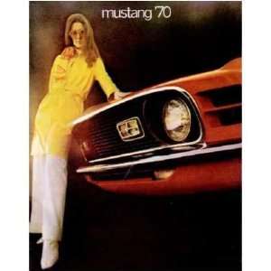  1970 FORD MUSTANG Sales Brochure Literature Book Piece 