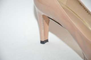 345 STUART WEITZMAN Blog Blush Patent Leather Mid Heel Classic Pump 