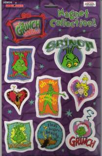   NEW Dr. Seuss How The Grinch Stole Christmas Magnet Collection  