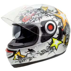  Headcase HC 888G Rock Silver Full Face Motorcycle Helmet 