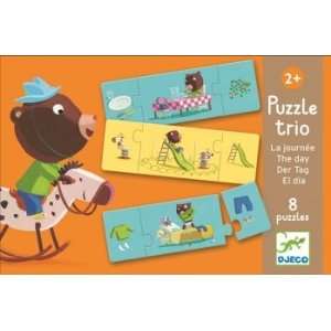  Djeco Puzzle Trio The Day Toys & Games