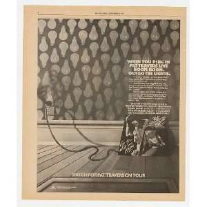  1979 Pat Travers Band Live Album Promo Print Ad (Music 