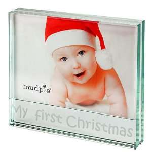  Mud Pie My First Christmas Glass Frame Baby