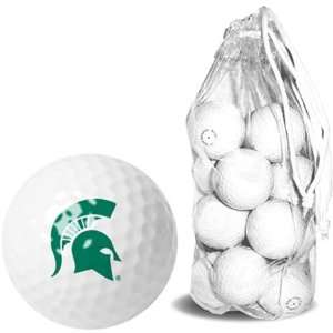  Michigan State Spartans MSU NCAA Clear Pack 15 Golf Balls 