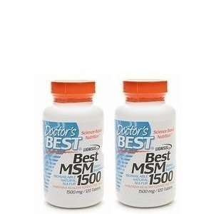  Doctors Best Best MSM 1500mg, 120 tablets   2 Bottle 